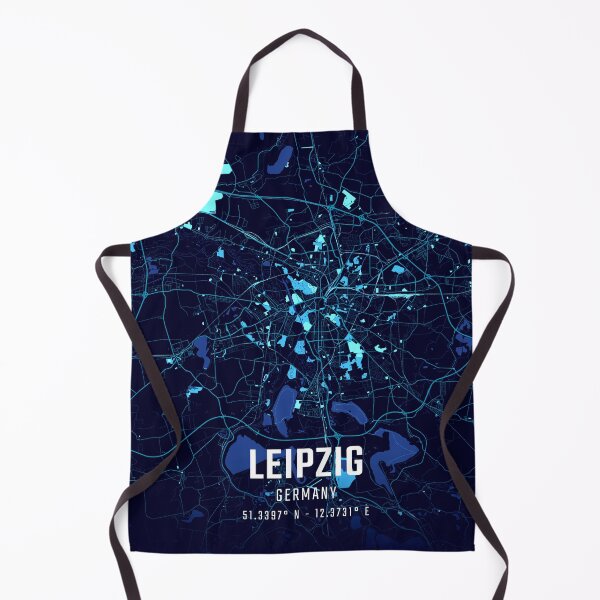 Item preview, Leipzig Midnight City Map designed and sold by HomeLivingCo.