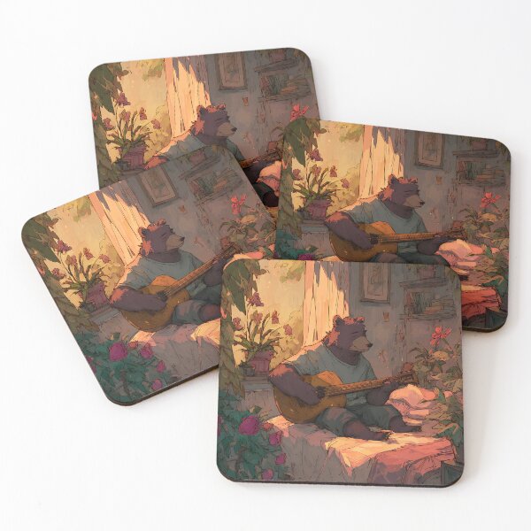 Item preview, Lofi Aesthetic: Bear's Bedroom Jams designed and sold by bapupa.