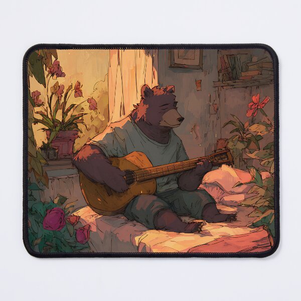 Item preview, Lofi Aesthetic: Bear's Bedroom Jams designed and sold by bapupa.