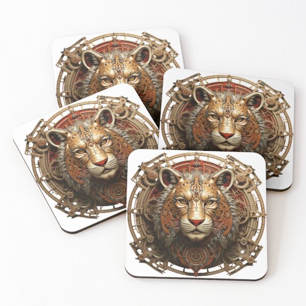 Item preview, Mechanical Tiger Deity in Steampunk Circuitry designed and sold by Daagath.