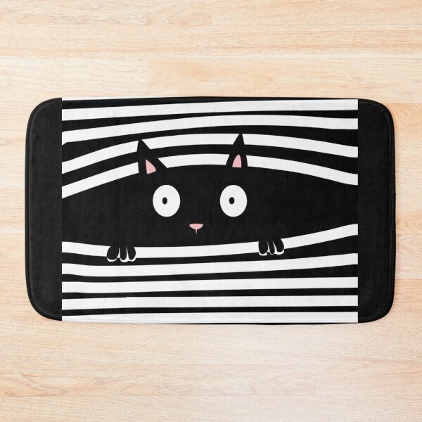 Item preview, photography, portrait photography, , art concept, black line, pet, cat spying behind the curtain. Digital paint. Vector. designed and sold by gulka8.