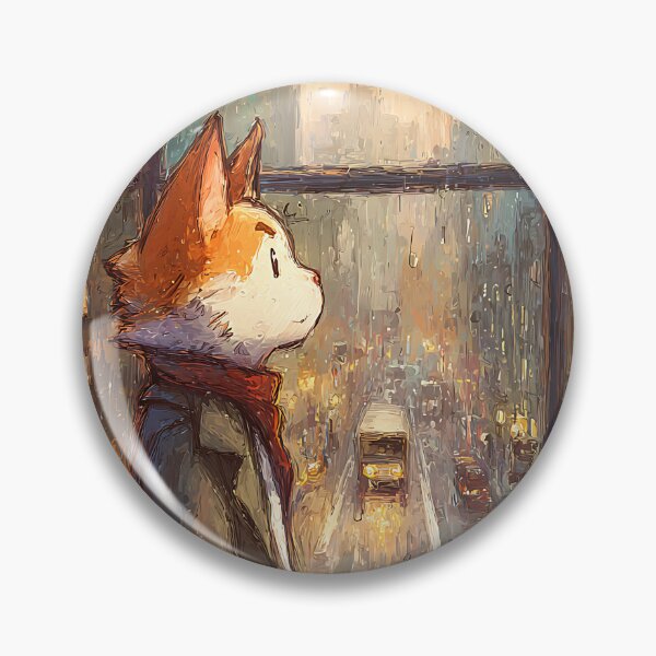 Item preview, Lofi Aesthetic: Cat's Rainy Window View designed and sold by bapupa.