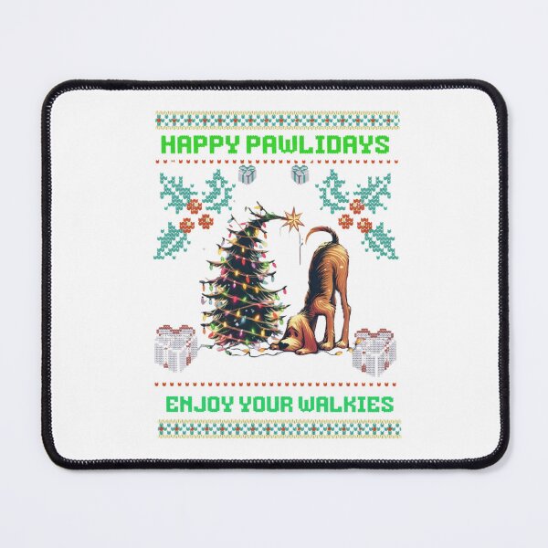 Item preview, Happy Pawlidays – Funny Dog Christmas Design Classic T-Shirt designed and sold by inkfluenceart.