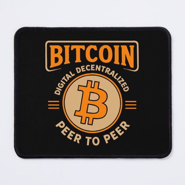 Item preview, "BITCOIN – Digital, Decentralized, Peer-to-Peer" designed and sold by BitCrop.