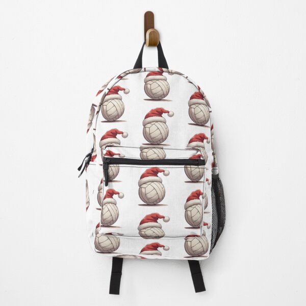 Aperçu de l'œuvre Ballon de volley-ball avec un bonnet de Père Noël créée et vendue par OneLook.