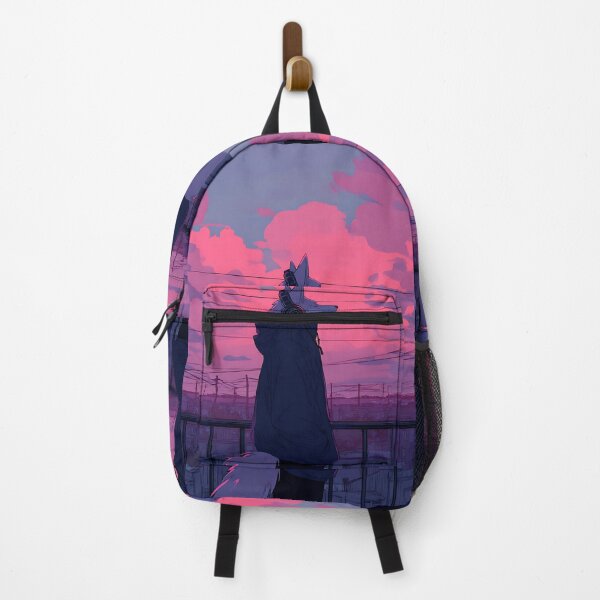 Item preview, Lofi Aesthetic: Wolf's Sunset Study Spot designed and sold by bapupa.