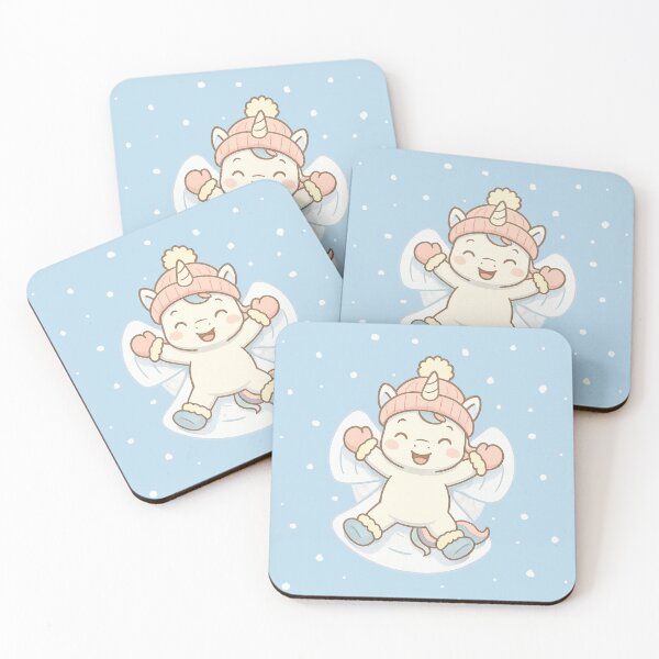 Item preview, Cute Kids Unicorn Snow Angel designed and sold by TheGingerEffect.