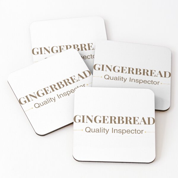 Item preview, Gingerbread Quality Inspector – Holiday Edition For light colors designed and sold by LoveNLaughterCo.