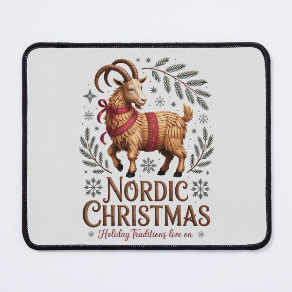 Item preview, Minimalist straw Yule Goat Series – Elegant Scandinavian Holiday Line designed and sold by Nordic Echo.