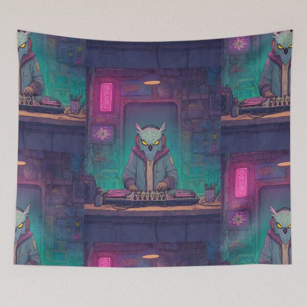 Item preview, Lofi Aesthetic: Owl's Late Night Beats designed and sold by bapupa.