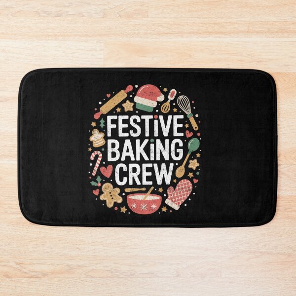Item preview, Festive Baking Crew Retro Holiday Cookie Team designed and sold by FreshVibe Prints.