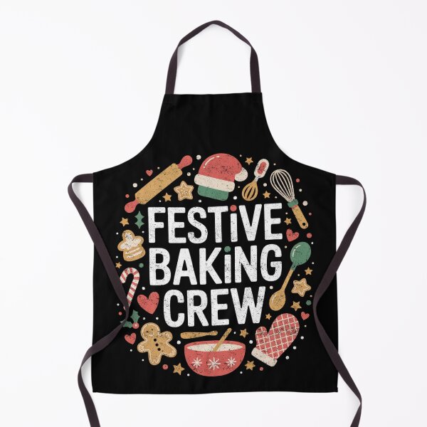 Item preview, Festive Baking Crew Retro Holiday Cookie Team designed and sold by FreshVibe Prints.
