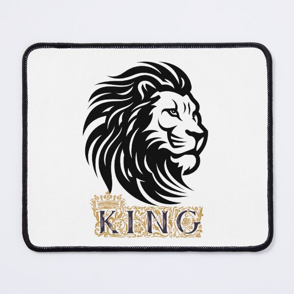 Item preview, Lion Majesty Mouse Pad™ | Precision Gaming & Office Mouse Pad with Bold Lion Design designed and sold by Pixel Craft Print.
