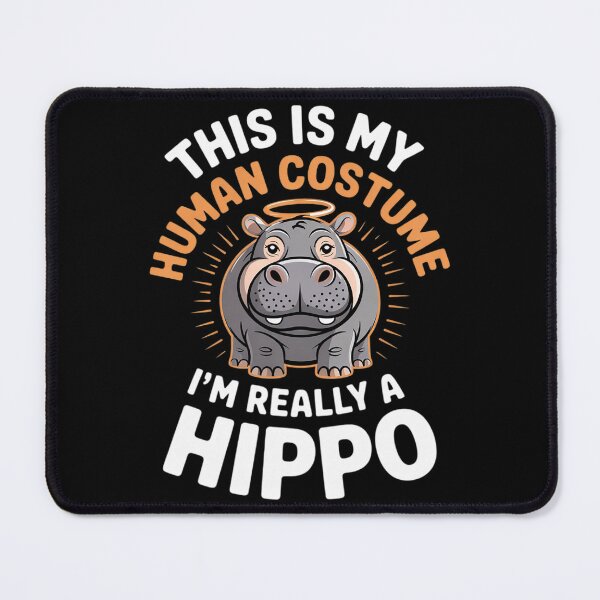 Item preview, This Is My Human Costume I'm Really A Hippo Hippo  designed and sold by KonstanKoraner.