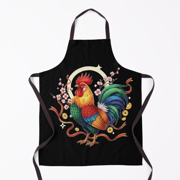 Item preview, Auspicious Rooster Blossom Fortune designed and sold by ZodiacWonders.