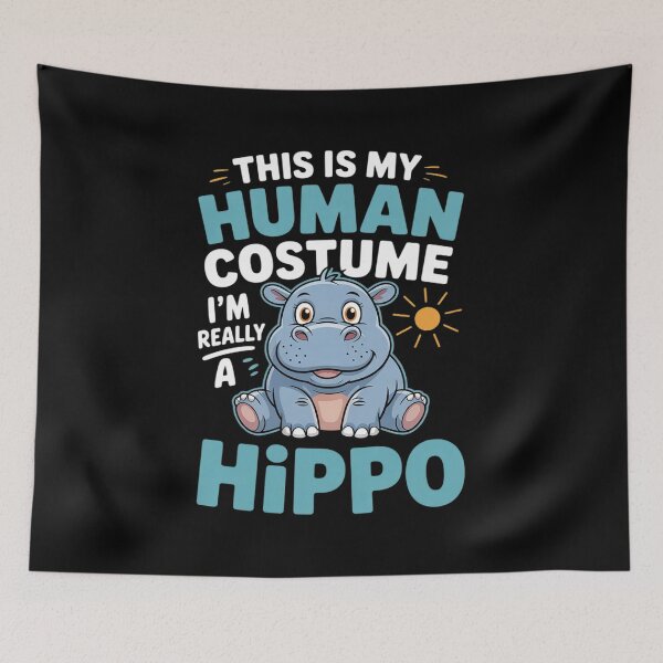 Item preview, This Is My Human Costume -Hippo  designed and sold by KonstanKoraner.