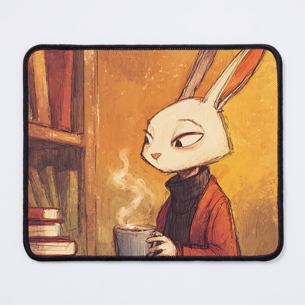 Item preview, Lofi Aesthetic: Rabbit's Coffee Vibes designed and sold by bapupa.