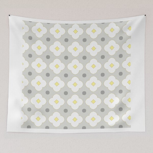 Item preview, Minimalist White Quatrefoil Pattern designed and sold by Siteehaa.