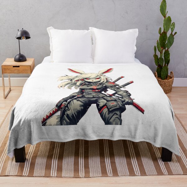 Item preview, Cyberpunk Samurai Bunny – Futuristic Anime Warrior Art designed and sold by Draphenix .