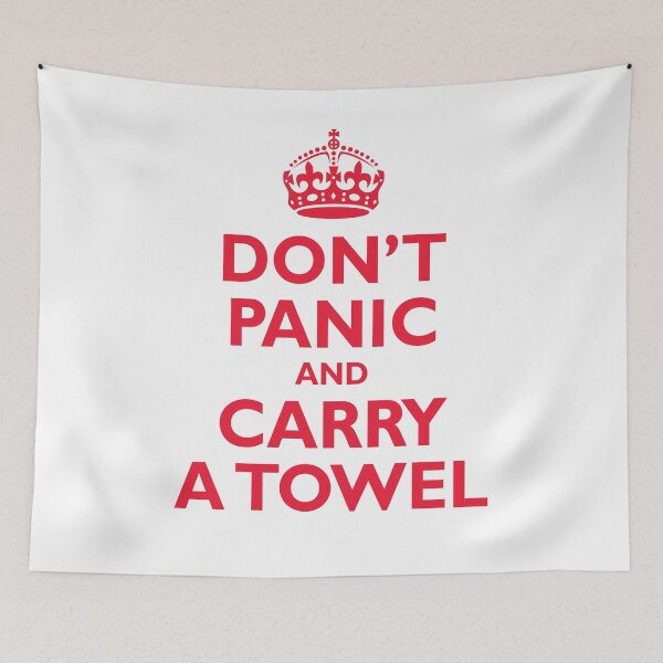 Item preview, Don’t Panic and Carry a Towel designed and sold by Foundry88.