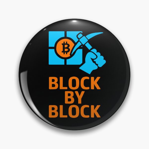 Item preview, "BLOCK BY BLOCK – Crypto Mining in Motion" designed and sold by BitCrop.