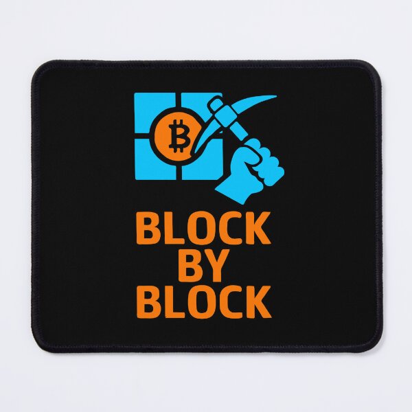 Item preview, "BLOCK BY BLOCK – Crypto Mining in Motion" designed and sold by BitCrop.