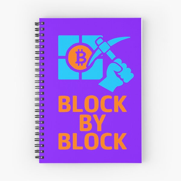 Item preview, "BLOCK BY BLOCK – Crypto Mining in Motion" designed and sold by BitCrop.