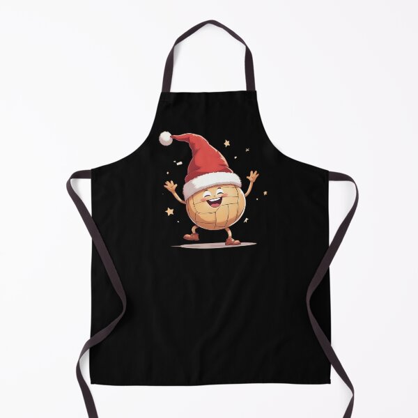 Item preview, Funny Happy Volleyball Ball with Red Santa Hat designed and sold by OneLook.
