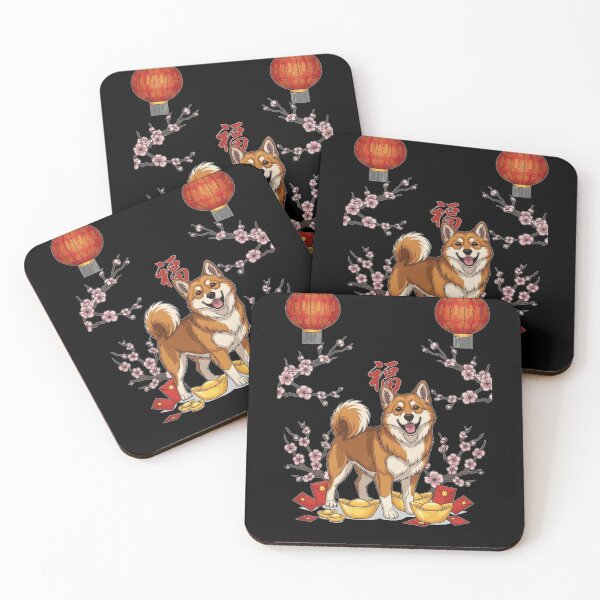 Item preview, Lucky Shiba New Year designed and sold by ZodiacWonders.
