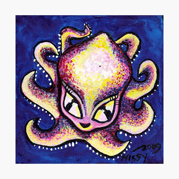 Yellow Baby Octi Photographic Print