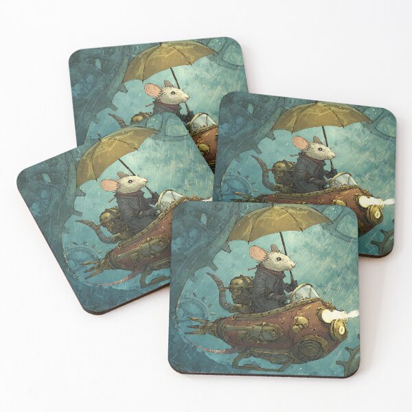Item preview, Steampunk Art: Mouse's Submarine Voyage designed and sold by bapupa.