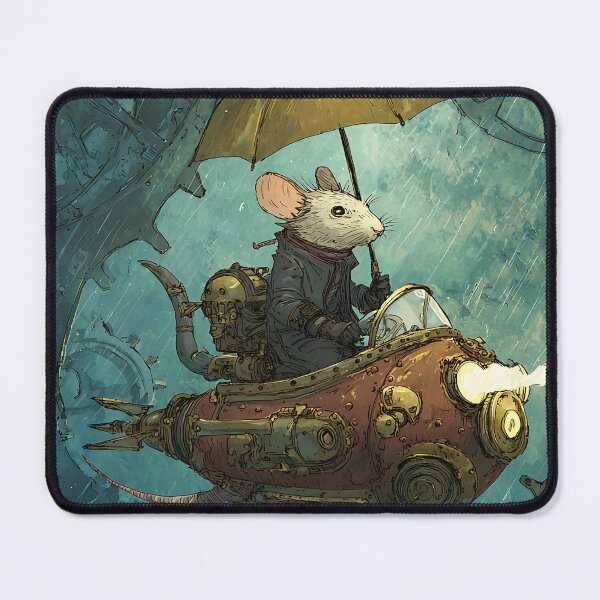 Item preview, Steampunk Art: Mouse's Submarine Voyage designed and sold by bapupa.