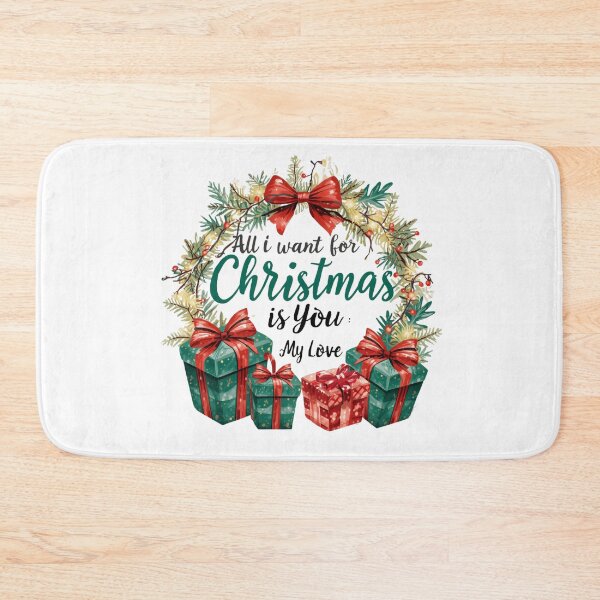 Item preview, All I Want for Christmas Is You – Romantic Customizable Holiday Design designed and sold by WearTheArtx.