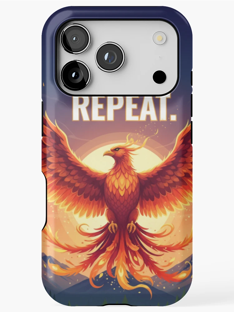 Thumbnail 1 of 4, iPhone Case, Phoenix Rises: Rise, Shine, Repeat designed and sold by Stickerrwallah.