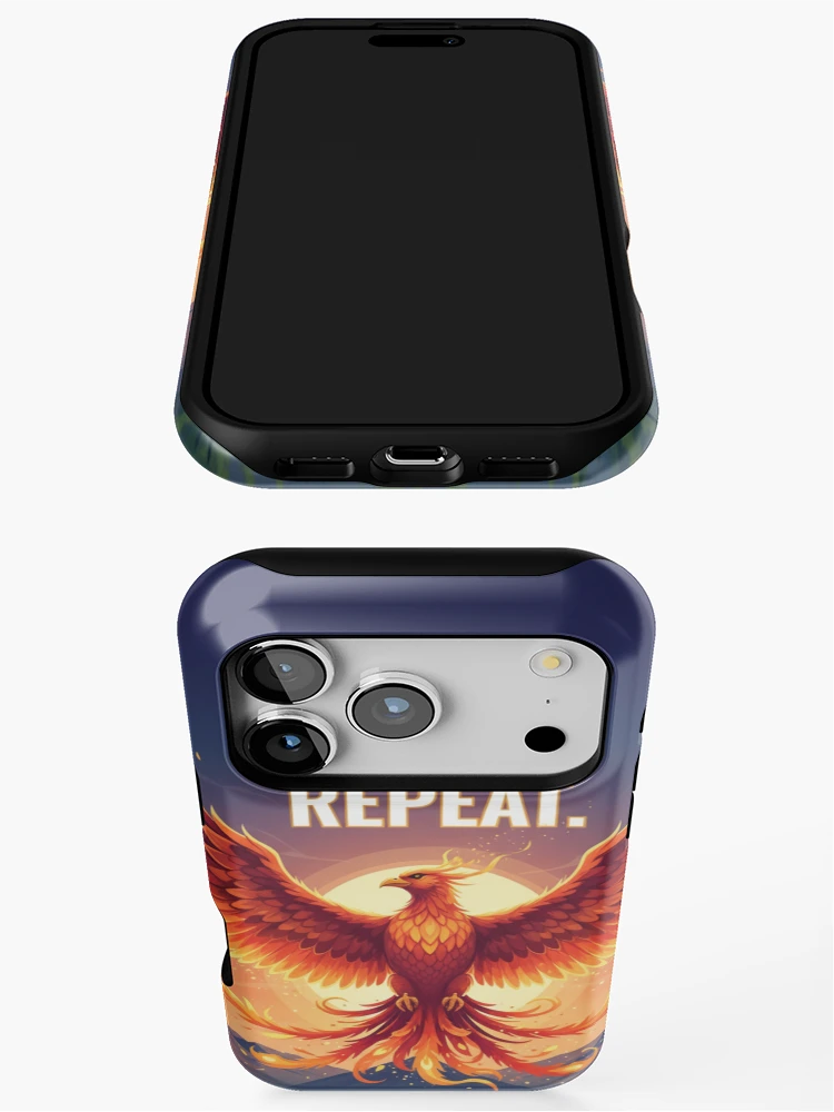 Thumbnail 3 of 4, iPhone Case, Phoenix Rises: Rise, Shine, Repeat designed and sold by Stickerrwallah.