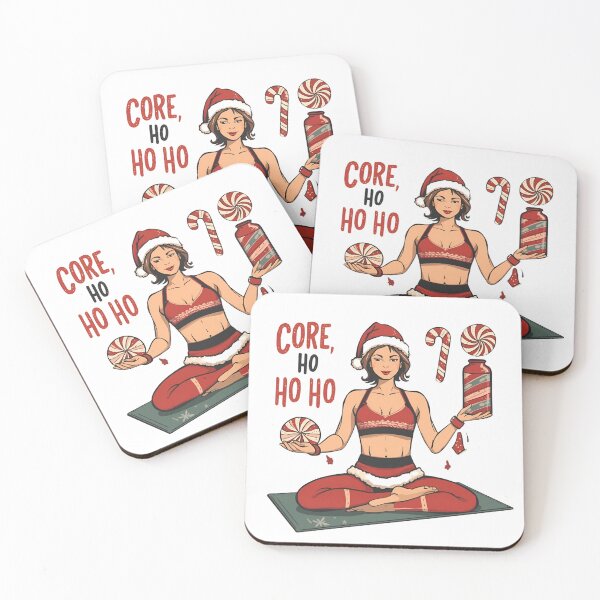 Item preview, Core Ho Ho Ho Christmas Yoga Art designed and sold by flagshiptee.