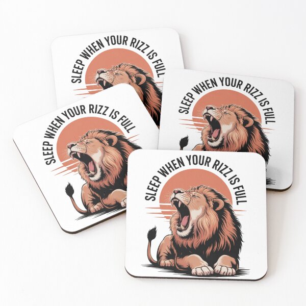 Item preview, "Sleep When Your Rizz Is Full" Funny Meme sticker for Rizzlers designed and sold by meetart15.