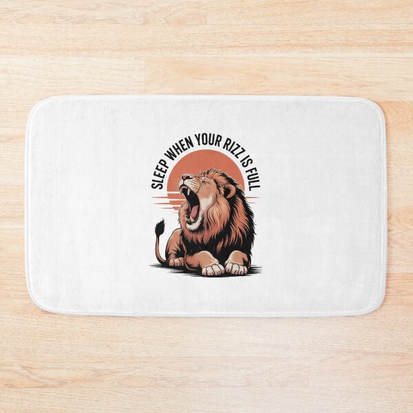 Item preview, "Sleep When Your Rizz Is Full" Funny Meme sticker for Rizzlers designed and sold by meetart15.
