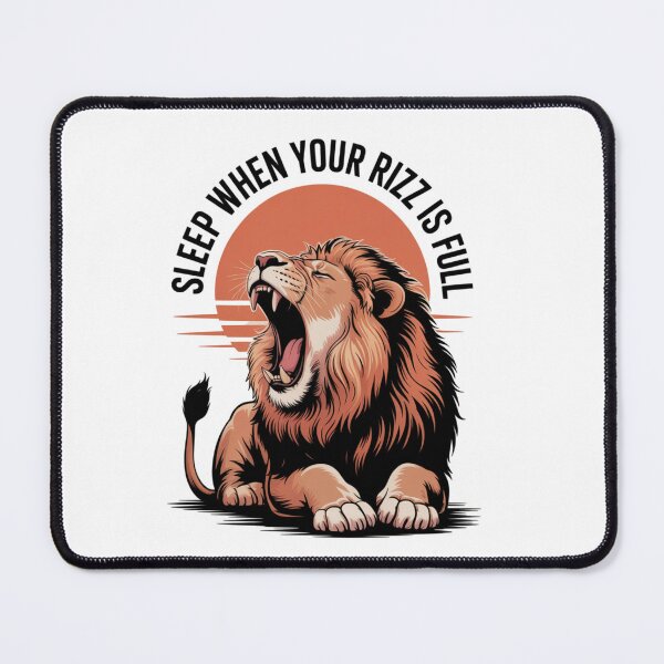 Item preview, "Sleep When Your Rizz Is Full" Funny Meme sticker for Rizzlers designed and sold by meetart15.