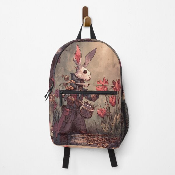 Item preview, Steampunk Art: Rabbit's Clockwork Garden designed and sold by bapupa.