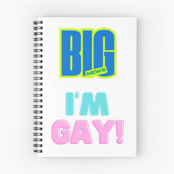 Item preview, BIG NEWS, I'M GAY! designed and sold by LOST GAY LONDON.