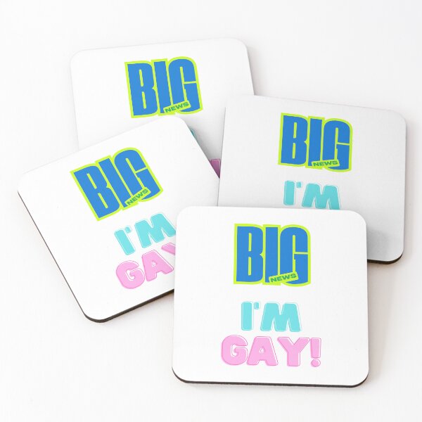 Item preview, BIG NEWS, I'M GAY! designed and sold by LOST GAY LONDON.