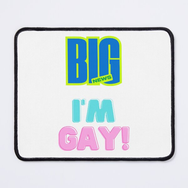 Item preview, BIG NEWS, I'M GAY! designed and sold by LOST GAY LONDON.