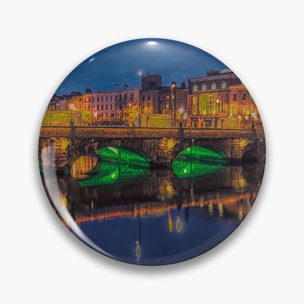 Item preview, Ha'penny bridge in Dublin, Ireland in the dark  designed and sold by Photopat.