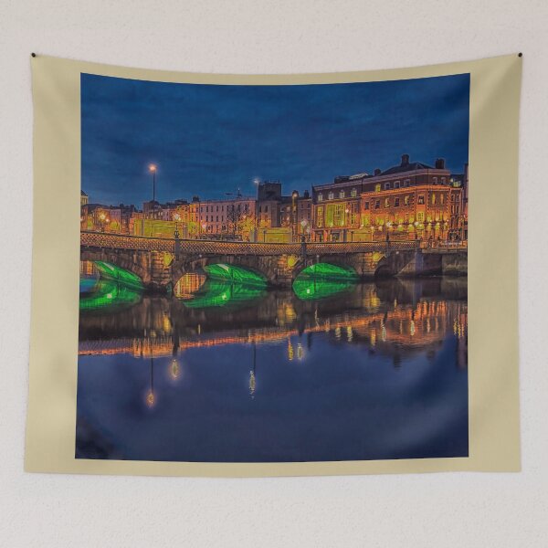 Item preview, Ha'penny bridge in Dublin, Ireland in the dark  designed and sold by Photopat.