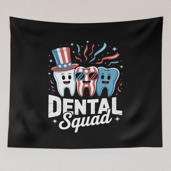 Item preview, 4th Of July Dental Squad Patriotic Teeth Dentist Women designed and sold by RsFilsingerArt.