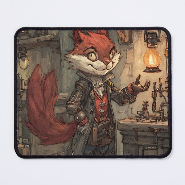 Item preview, Steampunk Art: Squirrel's Automated Inventor designed and sold by bapupa.