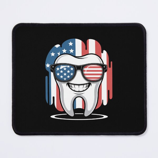 Item preview, 4th of July Dentist American Flag Leopard Print Dental Tooth designed and sold by RsFilsingerArt.