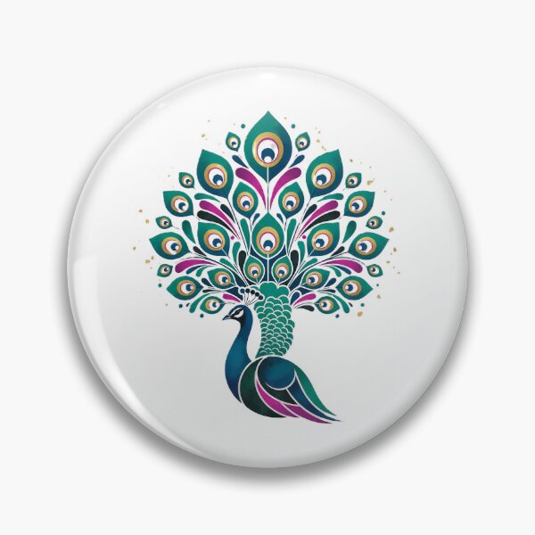Item preview, Vibrant Modern Peacock Art designed and sold by Designnari.