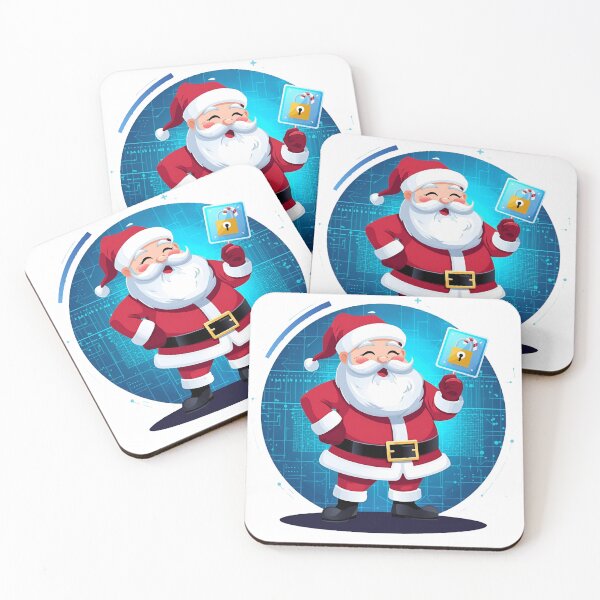 Item preview, Santa Claus Cyber Password Security Art designed and sold by flagshiptee.